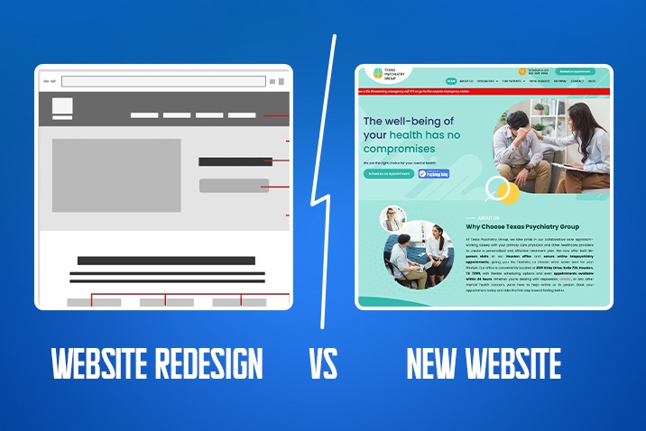 Website Redesign vs New Website